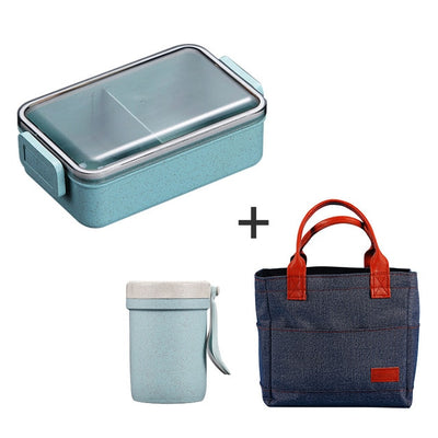 Japanese Microwave Bento Box Lunch Box Leak-Proof Bento Lunch Box Food Container