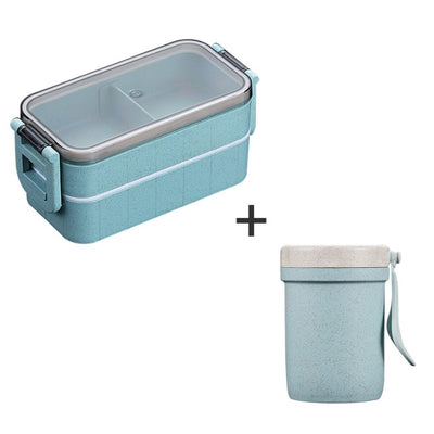 Japanese Microwave Bento Box Lunch Box Leak-Proof Bento Lunch Box Food Container