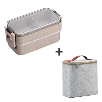 Japanese Microwave Bento Box Lunch Box Leak-Proof Bento Lunch Box Food Container