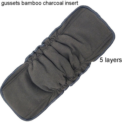 Reusable Bamboo Charcoal Insert Baby Cloth Diaper Mat Bamboo Cotton Nappy Inserts Changing Liners Charcoal Insert