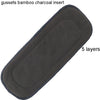 Reusable Bamboo Charcoal Insert Baby Cloth Diaper Mat Bamboo Cotton Nappy Inserts Changing Liners Charcoal Insert