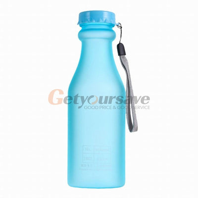 Candy Colors Unbreakable Frosted Leak-proof Plastic kettle 550mL BPA Free Portable Water Bottle for Travel Yoga Running Camping