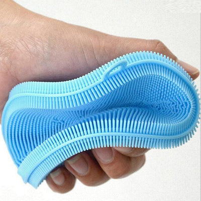 Kitchen Accessories Silicone Dish Washing Brush Bowl Pot Pan Wash Cleaning Brushes Cooking Tool Cleaner Sponges Scouring Pads