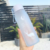 Reusable Frosted Glass Water Bottle Leak Proof