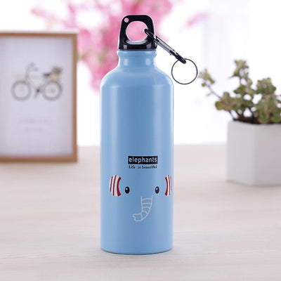 Cute Stainless Steel Reusable Kids Animal Print Bottle