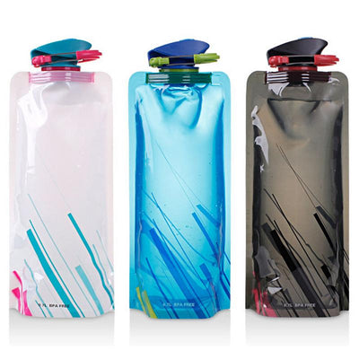 Reusable 700mL Sports Travel Portable Collapsible Folding Drink Water Bottle Kettle Outdoor Sports Water Bottle