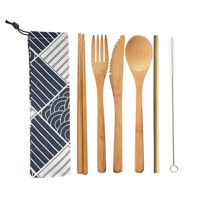 Wooden Travel Cutlery Set